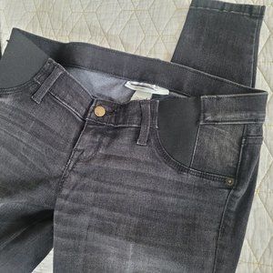 Liz Lange Maternity black jean with side panels
